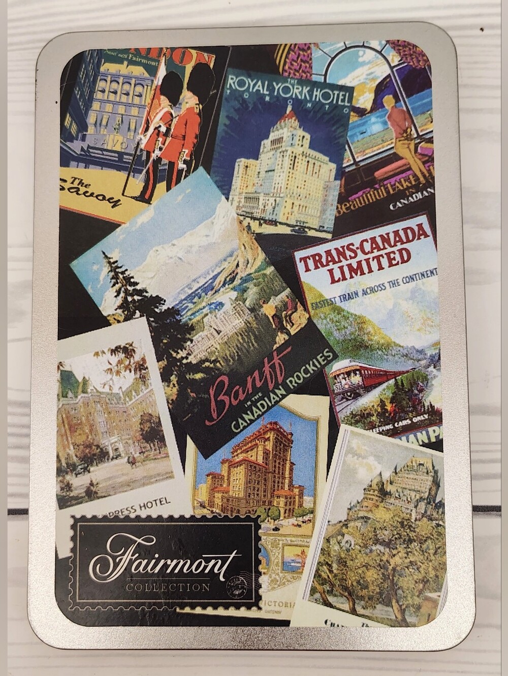 FREE w/ Purchase Fairmont Postcard Travel Tin  Vintage Canadian Railroad